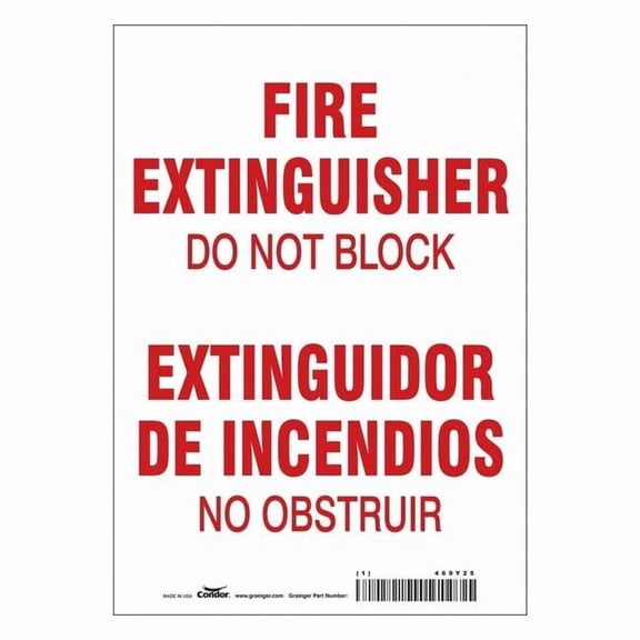 Condor Safety Sign,7" W,10" H,0.004" Thickness 469Y25