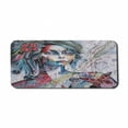 thumbnail image 1 of Art Computer Mouse Pad, Fantasy Portrait of a Girl with Floral and Geometric Details Butterflies Color Splashes, Rectangle Non-Slip Rubber Mousepad X-Large, 35" x 15", Multicolor, by Ambesonne, 1 of 2