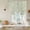 Green, variant on Black Striped Balloon Curtains 63 Inch Length for Living Room/Bedroom, Retro Wave Lines Texture Simple Rod Pocket Privacy Door Curtains Decorative Tie Up Shade for Window 52"x63"