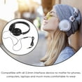 thumbnail image 4 of IFANLANDOR Casque de Rentrée avec microphone Casque Pliable en Plastique pour Appels Lot de 1, 4 of 7