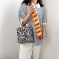 thumbnail image 3 of Sac à Main Simple en Toile pour Femme, Floral, pour Magasinage, Sac Seau à Lunch (2 Rouge Bleu), 3 of 3