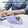thumbnail image 6 of iPhone 13 Pro Max Phone Case,iPhone 13 Pro Max Case, Slim Fit Soft TPU with Adjustable Wristband Kickstand Scratch Resistant Shockproof Protective Cover for iPhone 13 Pro Max, Lavender Purple, 6 of 18