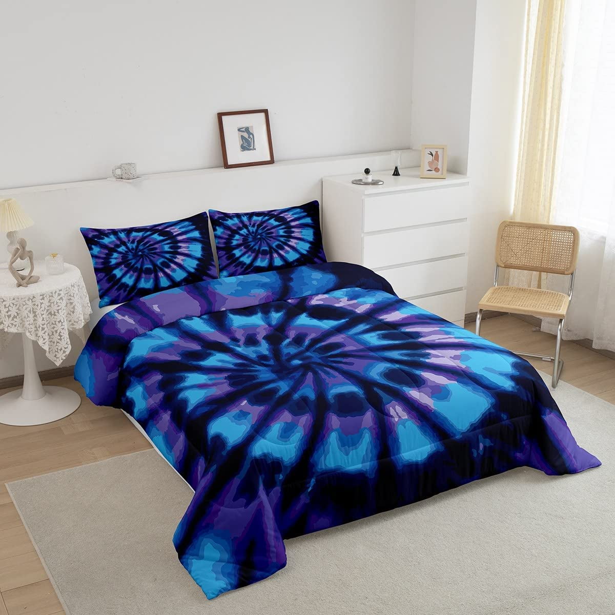 Purple and online teal bedding