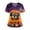 Dark Purple,#043, variant on Halloween Scrub Tops Women Plus Size V Neck Horror Halloween Ghost Pumpkin Printed Spooky Scrubs Funny Short Sleeve Scrub Shirts Nursing Uniform Medical Nurse Workwear with Pockets,XL
