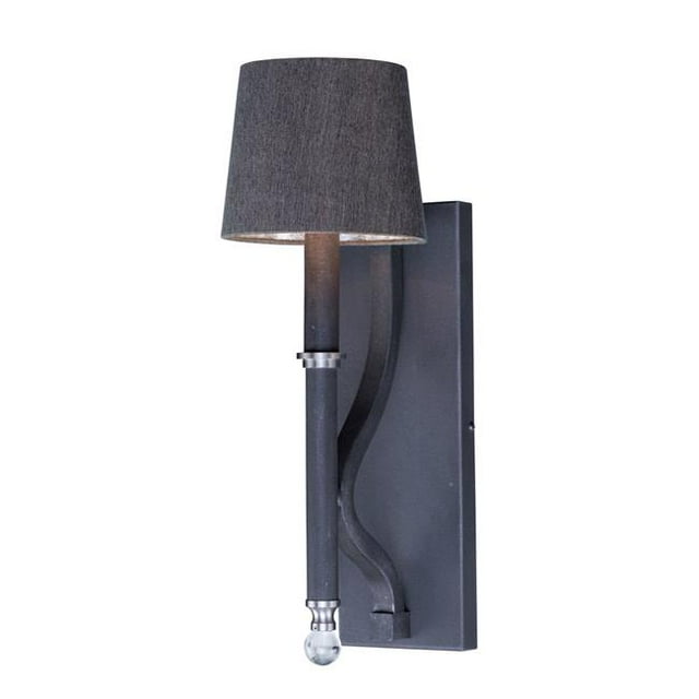 Maxim 22332CLIO-SHD2233 Hendrick 1-Light Wall with Shade, Iron Ore
