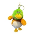 thumbnail image 4 of Kokiya Duck Plush Keychain Duck Stuffed Animal Backpack Pendant, Keyring Charm Lovely Coffee, 4 of 8