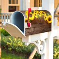 thumbnail image 5 of Fall Sunflower Wood Board Decoration Mailbox Cover with Magnetic Strip Summer Autumn Mailbox Wraps Post Letter Box Cover Standard Size 21" X 18" for Garden Outdoor Yard Decor, 5 of 6
