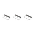 thumbnail image 1 of letairis 1/2/3/5 Plaque de Base de Chevalet de Guitare Résistant à l'Usure Remplacement de l'Instrument Accessoire Universel Compatible Pièces Basses Argent 3PCS, 1 of 6
