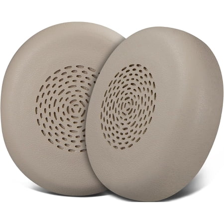 SOULWIT Earpads Replacement for Jabra Evolve2 75 PC Wireless Headset(Do Not fit Evolve 75), Ear Pads Cushions with Softer Protein Leather, Noise Isolation Foam - Gold