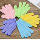 thumbnail image 4 of Bath Gloves for Shower, 1 Pair Natural Bamboo Exfoliating Washing Gloves for Body Face Both Hands (Blue), 4 of 5