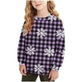 thumbnail image 2 of Piuwrlz Sweatshirts Teen Girls Winter Loose Sweat Top Hoodie Purple Size 12 Years, 2 of 7