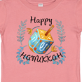 thumbnail image 4 of Inktastic Happy Hanukkah Dreidel and Laurels Boys or Girls Baby T-Shirt, 4 of 5