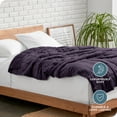 thumbnail image 6 of Bare Home 17 lbs Weighted Blanket for Adults - 60" x 80" - Minky Fleece, Eggplant, 6 of 10