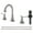 Brushed Nickel, variant on Kichae 2-Handle 8 inch Bathroom Sink Faucet, Brushed Nickel 360° Swivel Spout Vanity Sink Basin Faucet with Pop Up Drain and cUPC Water Supply Hose