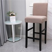 Stretch, Detachable, Washable, Short, Protective Cover for Dining , Seat Cover for Hotel, Dining Room, Ceremony, Banquet, Banquet B Khaki