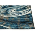 thumbnail image 5 of HR HANDCRAFT RUGS HR Marble Rugs Abstract Livingroom & Dining Room Chick Area Rug Non-Shedding Turquoise - 5' X 7', 5 of 5