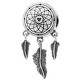 thumbnail image 3 of Queenberry Sterling Silver Dream Catcher Net Feather Dangle Bead for European Charm Bracelets, 3 of 3