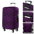 thumbnail image 5 of Purple Gothic Floral Pattern Luggage Cover Fashion Suitcase Cover Baggage Covers Fit 25-28 Inch Luggage (Go Travel), 5 of 5