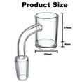 thumbnail image 3 of Chenmei Popular Home Essentials Kitchen Utensils: 14mm Laboratory Glass Funnel with Right Angle Buffer Quartz for Filtration & Liquid Transfer （‌）, 3 of 6