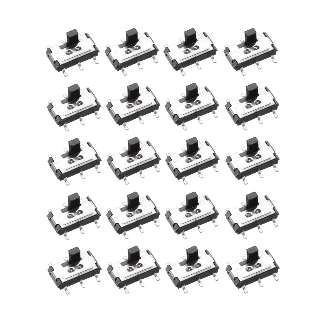 20pcs On/On 2-Position DPDT 2P2T 6 Pin Vertical SMD SMT Slide Switch ...