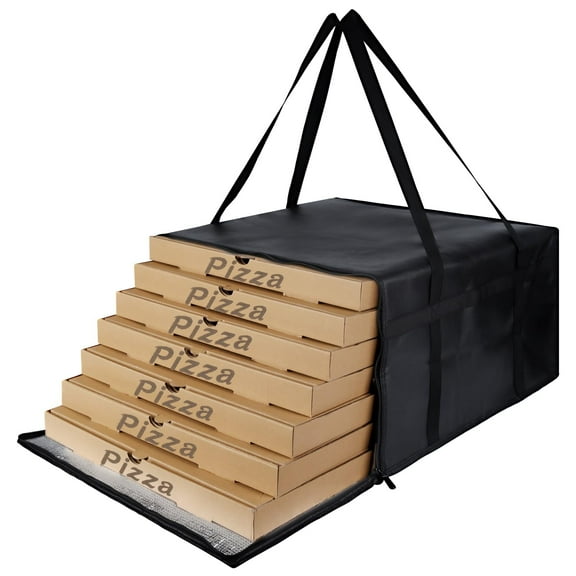 Pizza Bags for Delivery, Insulated Pizza Delivery Bag for Door Dash, 20" x 20" x 14" Pizza Warmer Bags for Carry Hot, Pizza Pack for Food Delivery Doordash, Pizza Carrier, Black