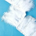 thumbnail image 3 of Rooster Hackle Feather Trim Fringe for DIY Sewing Crafts Costumes Decoration White 6-1/4 inch(16cm) about 2m/bag, 3 of 8