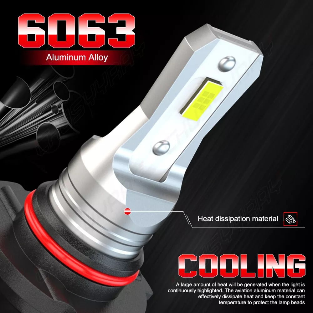 For 2011 2012 2013 2014 Toyota Sienna LED Headlight High Low Beam Fog Light Bulbs Kit 6000K White 6x