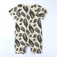 thumbnail image 5 of Luxalzxs Infant Toddler Baby Boys Girls Cotton Cute Cartoon Animal Pattern Short Sleeve Double Zipper Pajamas Bodysuit Romper Jumpsuit Summer Outfits 3 Months-3 Years, 5 of 5