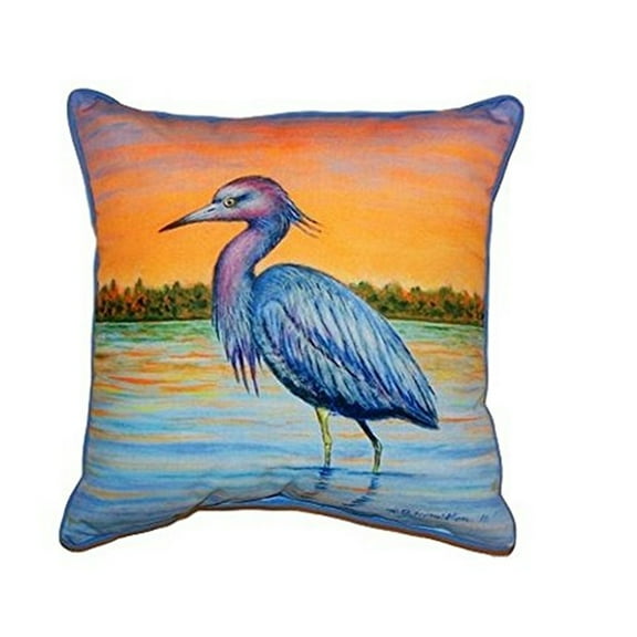 Heron & Sunset Large Indoor/Outdoor Pillow 18x18