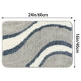 thumbnail image 6 of REGALWOVEN Wavy Stripes Bathroom Rug Mat, Absorbent Bath Rug, Non-Slip Bath Mats Multi-2 16" x 24", 6 of 6