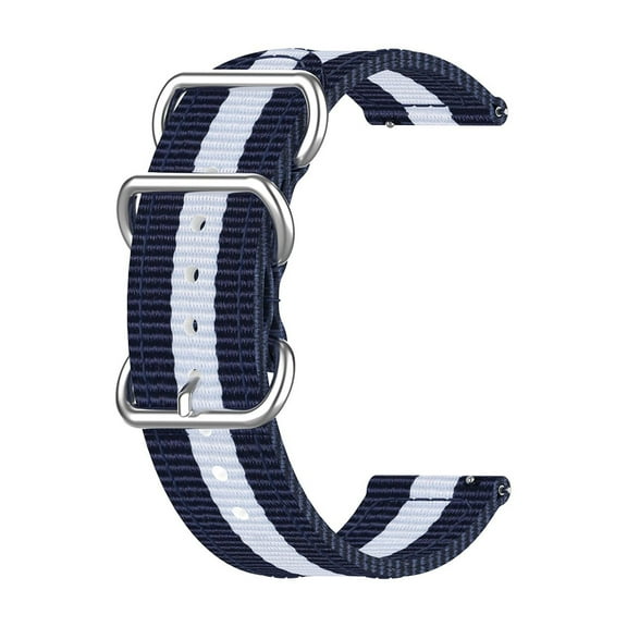 Hearth & Gear [18mm] Boucle Coulissante Ajustable Nylon Tissé Respirant Bracelet Uni pour Modèles Montres Intelligentes Hommes Montre à Lecture Facile Classique Montre Homme Sans Date Infanterie pour Hommes avec Bracelets en Cuir