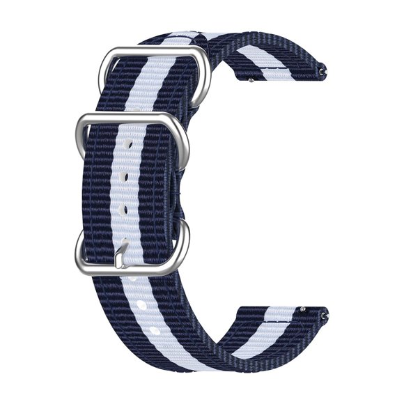Hearth & Gear 【18mm】Adjustable Sliding Buckle Nylon Woven Breathable Solid Color Strap For Models Smartwatches Mens Easy Read Watch Classic Mens Watch No Date Infantry for Men with Leather Bands