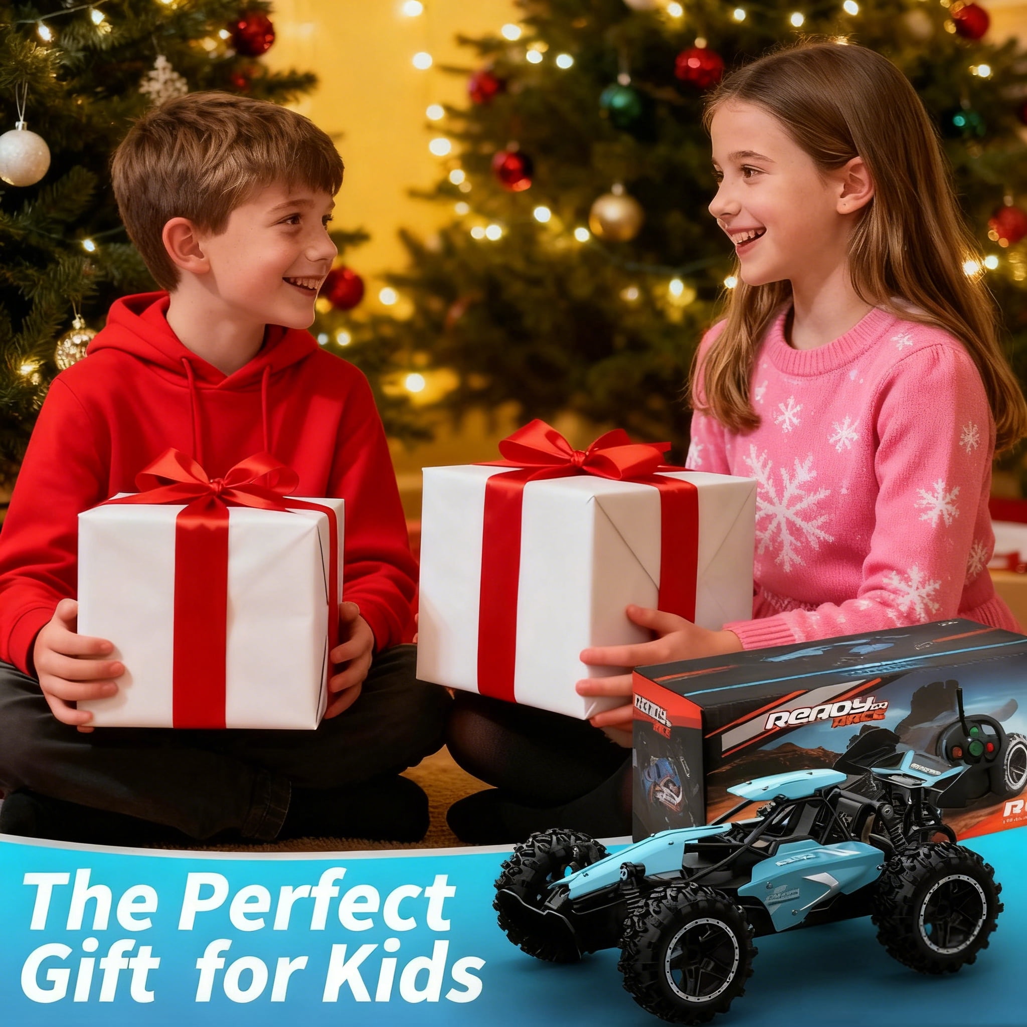 Remote Control Car, 1:18 High Speed RC Cars, 2.4Ghz, 2 Batteries, Drifts Up To 20+ km/h, Toy for Boys & Girls Gifts for Kids