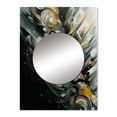 thumbnail image 2 of Designart "Infinite Geometry in Grey and Yellow II" Modern Geometric Mirror Wall Decor - Modern Grey Abstract Large Mirror For Wall Art Decor - 32" x 24" Inch, 2 of 5