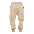 thumbnail image 4 of Hearthz Men's Cargo Sweatpants Joggers Athletic Jogger Pants Men Lightweight Breathable Cinch Bottom Mens Sweat Pants with Pockets Beige XXXL, 4 of 4