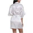 thumbnail image 4 of ICHUANYI Women's Color Ding Robe Bathrobe Color Light Summer Thin Short Cardigan Robe, 4 of 4