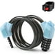 thumbnail image 4 of 5digit combination cable lock for bicycles, mountain bikes, security blue bike lock, 4 of 5
