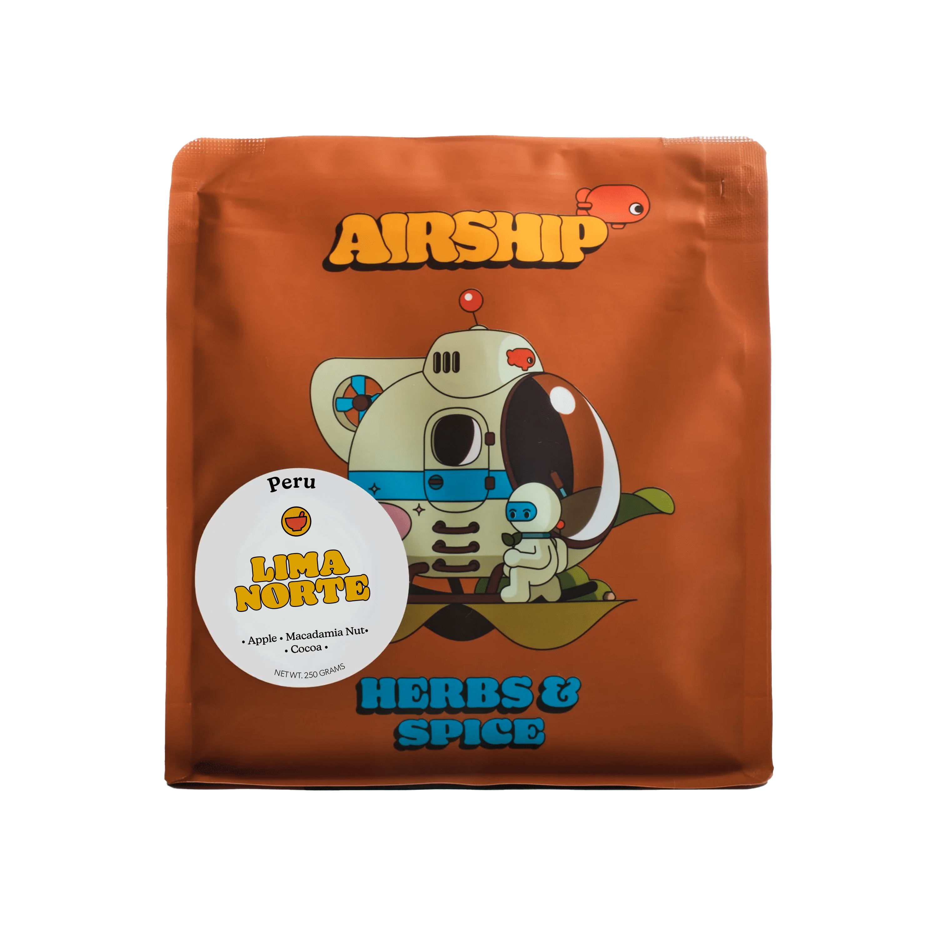 (3 pack) Airship Coffee Peru Lima, Specialty Coffee, Light Roast, Whole Coffee Beans, 8.8 oz, Bentonville