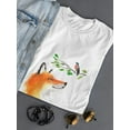 thumbnail image 3 of Fox With Singing Bird T-Shirt Women -Image by Shutterstock, Female Medium, 3 of 4