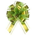 thumbnail image 1 of 12pcs 9" Extra Large Pull Bow Metallic Gift Wrapping Bows Ribbon Organza Light Green for Wedding Baskets Presents, 1 of 6