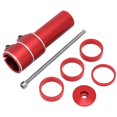 thumbnail image 2 of Extensor De Tubos De Horquilla Delantera, Dispositivo De Aumento De Manillar De Bicicleta Resistente Y Duradero De Aleación De Aluminio, 123 Mm Para Accesorio De Bicicleta De YLSHRF rojo, 2 of 8