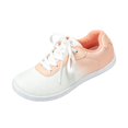 thumbnail image 2 of EKVAHL Women's Orthopedic Barefoot Sneakers, Breathable Mesh Lace Up Trainers, Arch Support Zero Drop Wide Width Hiking Daily Walking Tennis Shoes Orange, 2 of 6