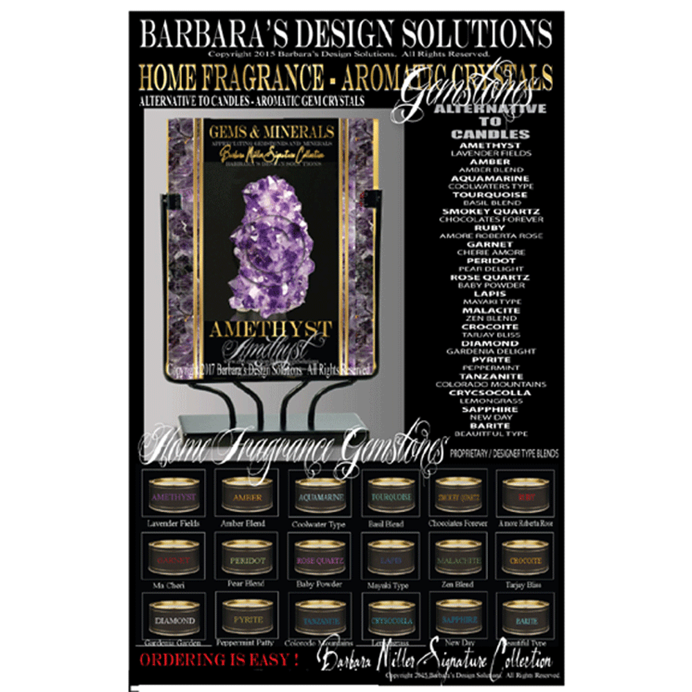 HOME FRAGRANCE AROMATIC CRYSTAL POTPOURRI (4 Pack) GEMS & MINERALS