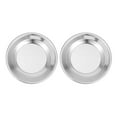 thumbnail image 1 of Shisuyan Round Tea Bag Dish Silver Home Accessories Tea Time 2Pcs 4.9In, 1 of 9