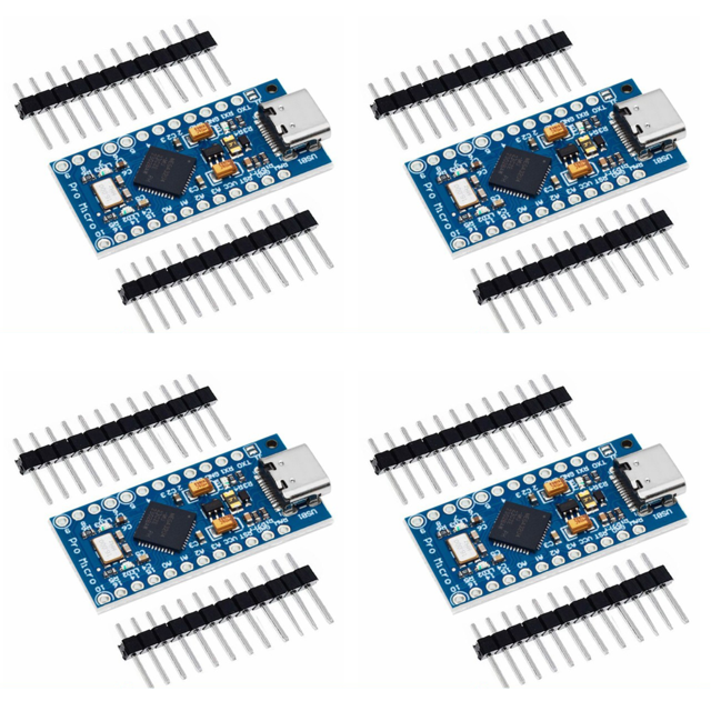 Placa módulo Micro Pro ATmega32U4 5V/16MHz para IDE V1.0.1 (Tipo-C)
