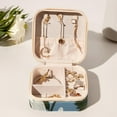 thumbnail image 6 of Daisy Decorative Square Travel Portable Jewelry Display Box - Earring Organizer, Necklace and Bracelet Storage Case for Girls and Women, 6 of 6