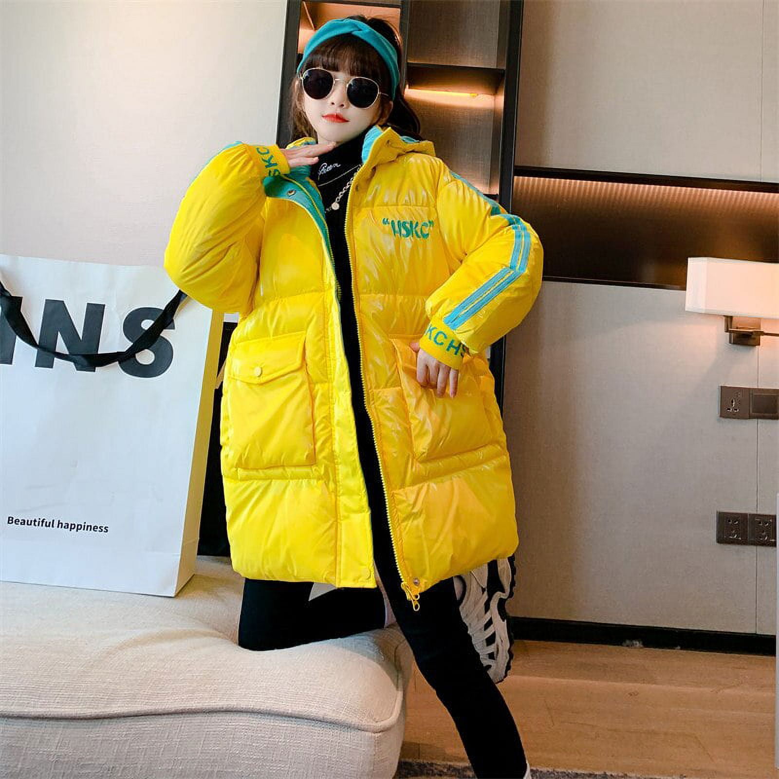 Xingfenly Korean Jacket Men Autumn Winter Cotton Padded Warm