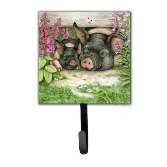 Pigs Under the Fence by Debbie Cook Leash or Key Holder