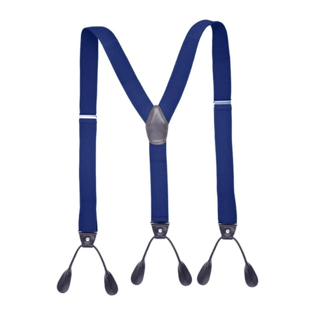 Tirantes con botones para esmoquin, tirantes elásticos ajustables para camisetas Marina de guerra