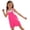 Pink, variant on Girls & Boys Solid Short Overalls Square Neck Loose Fit Casual Rompers with Adjustable Strap Kids Summer Fashion Shortalls Outfits